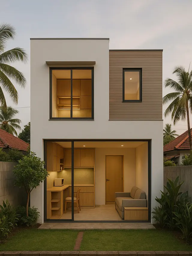 Model Rumah Minimalis 2 Lantai di Lahan Terbatas/ChatGPT