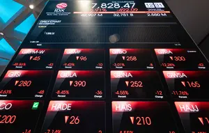 IHSG Melemah Tinggalkan 6.100, Saham INET Turun 1,82%