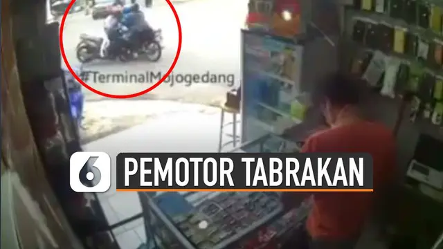 Kamera cctv toko ponsel di pinggir jalan merekam detik-detik kejadian tersebut.