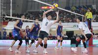 Timnas Voli Indonesia meraih kemenangan 3-1 (25-18, 22-25, 25-22, 25-15) atas Vietnam pada laga lanjutan leg kedua SEA V League 2025 di&nbsp;GOR Internasional Velodrome Rawamangun, Jakarta Timur, Kamis (17/7/2025) dini hari WIB. (Bola.com/Abdul Aziz)