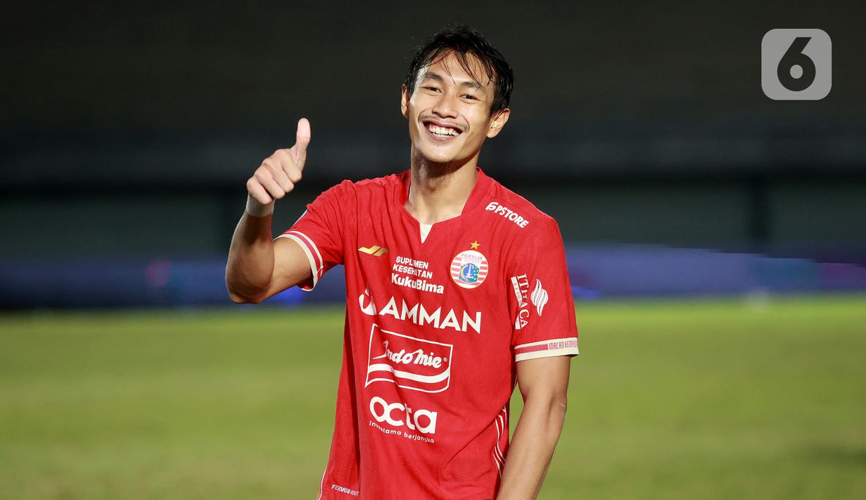 Kemenangan Persija ditentukan oleh Hansamu Yama pada menit ke-90+6. (Bola.com/M Iqbal Ichsan)