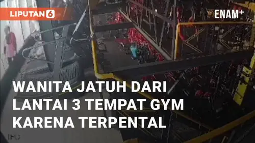 VIDEO: Viral Wanita Jatuh dari Lantai 3 Tempat Gym Karena Terpental Treadmill