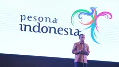 Direktur Utama PT. Debindo-ITE, Effi Setiabudi memberikan sambutan saat pembukaan Indonesia Sport Expo Forum (ISEF) 2017, Tangerang, Kamis (18/5). (Liputan6.com/Helmi Afandi)