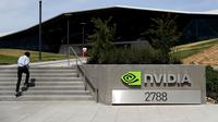 Markas Nvidia  di Santa Clara, California. Justin Sullivan/Getty Images/AFP