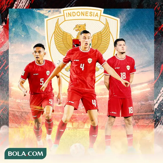 Timnas Indonesia - Justin Hubner, Jay Idzes, Rizky Ridho