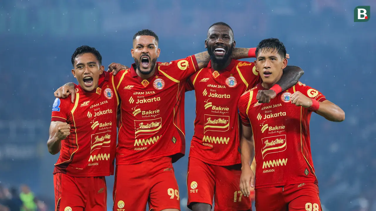 Foto: Eksel Runtukahu Borong 2 Gol, Persija Lumat Persebaya di BRI Super League