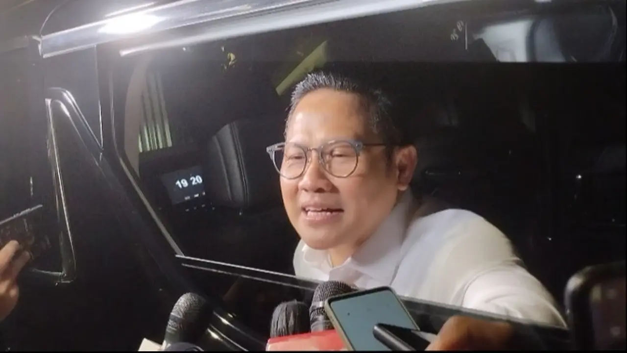 Ketua Umum PKB, Muhaimin Iskandar, mengunjungi kediaman Ketum Gerindra Prabowo Subianto di jalan Kertanegara, Kebayoran Baru, Jakarta Selatan (Liputan6.com/Winda Nelfira)