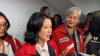 Wakil Ketua Dewan Pembina Partai Solidaritas Indonesia (PSI) Grace Natalie saat menghadiri acara Kopi Darat Nasional (Kopdarnas) PSI di Tennis Indoor Senayan, Jakarta Pusat, Selasa (22/8/2023). (Liputan6.com/Winda Nelfira)