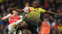 3. Odion Ighalo, mencetak 10 gol dari 16 kali penampilan bersama Watford. (AFP/Paul Ellis)