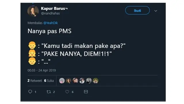 Drama Warganet Saat Nanya Makan Pas PMS