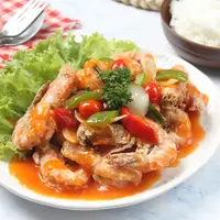 ilustrasi udang krispi asam manis/IDAVE/Shutterstock