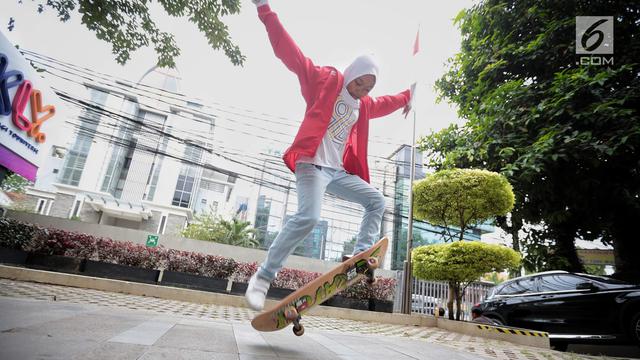 Gaya Skater Nyimas Bunga Peraih Medali Asian Games 2018