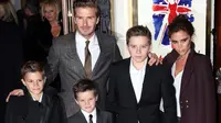 Keluarga David Beckham. (foto: metro.co.uk)