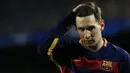 Lionel Messi saat pertandingan Barcelona melawan AS Roma dalam laga Grup E Liga Champions UEFA di stadion Camp Nou, Barcelona, (24/11/2015). (AFP/Pau Barrena)