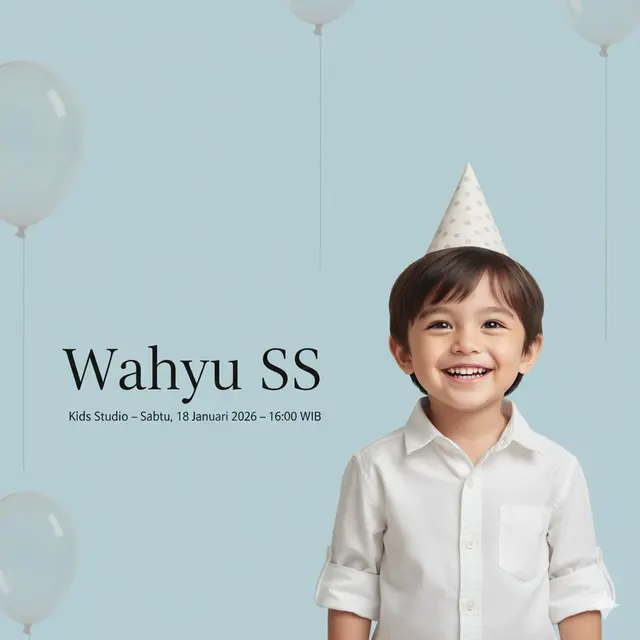 Prompt Gemini AI Viral Edit Foto Anak jadi Poster Ulang Tahun/ Ilustrasi Gemini AI