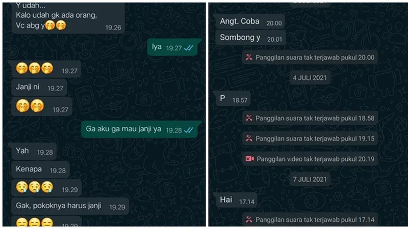 6 Chat Cowok PDKT dengan Cara Memaksa Ini Malah Bikin Cewek Risih