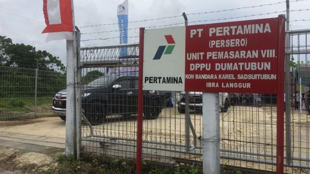 Depot Pengisian Pesawat Udara (DPPU) Karel Sadsuitubun (KS Tubun)m Tual, Maluku. (abdulkarim/Liputan6.com)