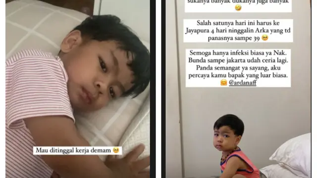 Tantri Kotak Galau Harus Tinggalkan Putranya yang Demam Tinggi ke Luar Kota. (instagram.com/tantrisyalindri)