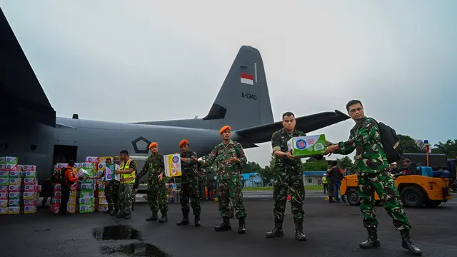 Tapteng dan Sibolga Terisolir, Gubernur Bobby Nasution Kirim Bantuan Logistik Pakai Pesawat Hercules