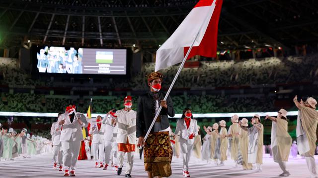 Foto: Pesona Baju Adat Bali yang Dipakai Rio Waida Pada Pembukaan Olimpiade Tokyo 2020