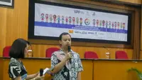 Dionisius Agung Sulistyo merupakan alumni UGM dengan autisme yang saat ini bekerja di I'm Star Bintaro (Liputan6.com/ Switzy Sabandar)