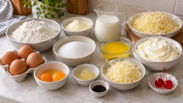 Bahan-bahan Cheese Roll Cake