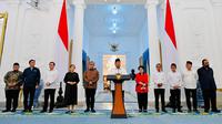 Presiden Prabowo Subianto saat jumpa pers di Istana Kepresidenan Jakarta, Minggu (31/8/2025) (Laily Rachev - Biro Pers Sekretariat Presiden)