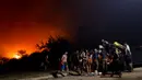 Media lokal melaporkan kebakaran terjadi pada 9 Oktober di Departemen Punilla di Córdoba, sebelah barat Villa Carlos Paz. (AP Photo/Nicolas Aguilera)