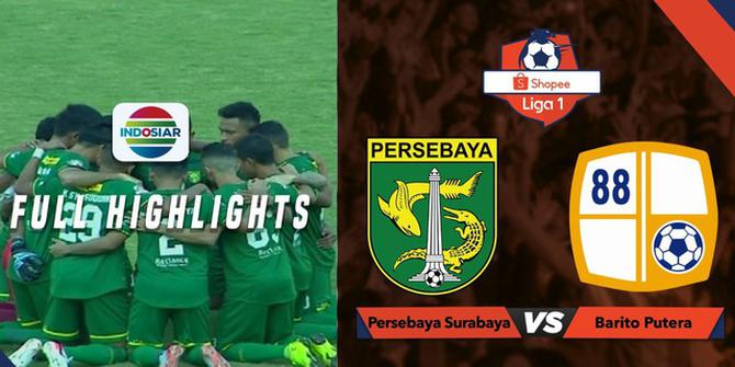 VIDEO: Highlights Liga 1 2019, Persebaya Vs Barito Putera 2-2