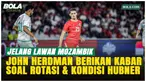 Pelatih Timnas Indonesia John Herdman memberikan kabar terbaru soal Justin Hubner jelang laga melawan Mozambik di SUGBK, Selasa (9/6/2026). Herdman menegaskan keputusan bermain akan ditentukan setelah evaluasi terakhir, sambil mengutamakan konsistens...