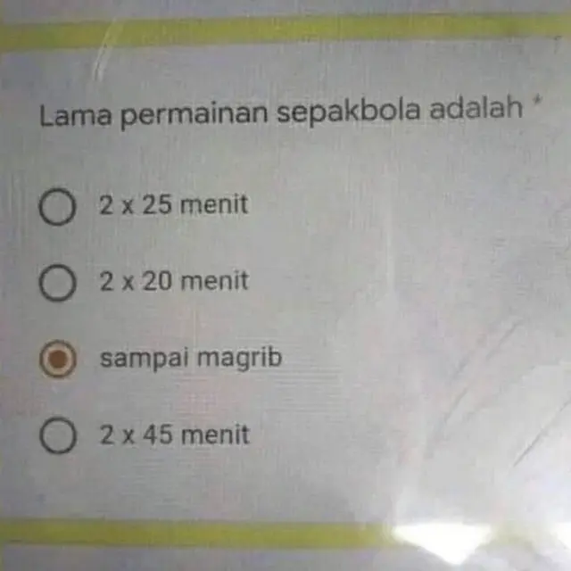 6 Soal Pilihan Ganda Ini Punya Jawaban Enggak Sesuai, Bikin Siswa Bingung