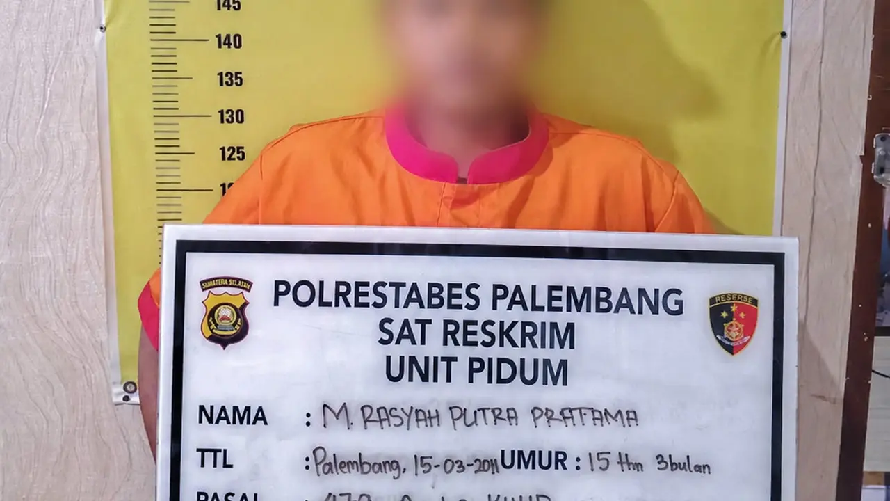 Tampang Jambret Penusuk Siswa SMP di Palembang