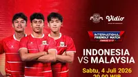 Jadwal Indonesia U-17 vs Malaysia U-17 Live Streaming Hanya di Vidio