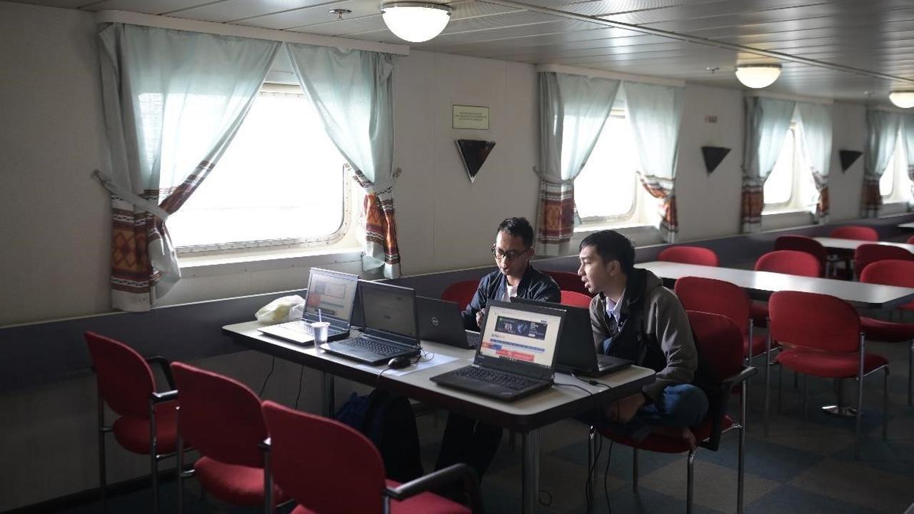 PT Pelni Apresiasi Infrastruktur Telekomunikasi Telkom di Hotel Apung KM Sinabung