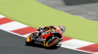 Pembalap Repsol Honda, Marc Marquez. (JOSEP LAGO / AFP)