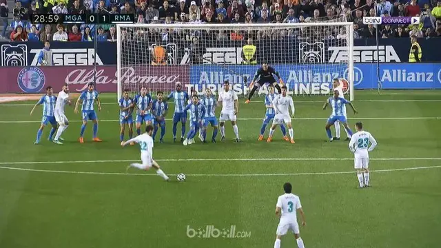Berita video highlight La Liga 2017-2018, Malaga vs Real Madrid, dengan skor 1-2. This video presented by BallBall.