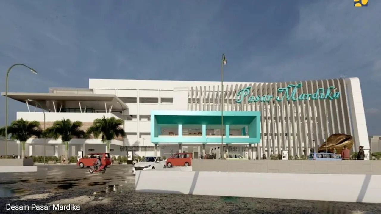 Kementerian PUPR melalui Direktorat Jenderal Cipta Karya merevitalisasi Pasar Mardika guna menunjang kegiatan perekonomian masyarakat Ambon.