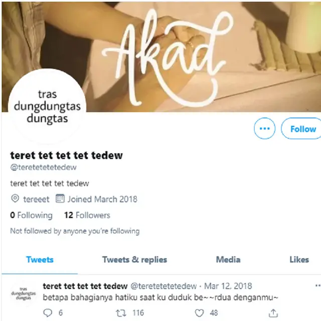7 Nama Akun Twitter Ini Bikin Ngakak Sekaligus Auto Nyanyi.