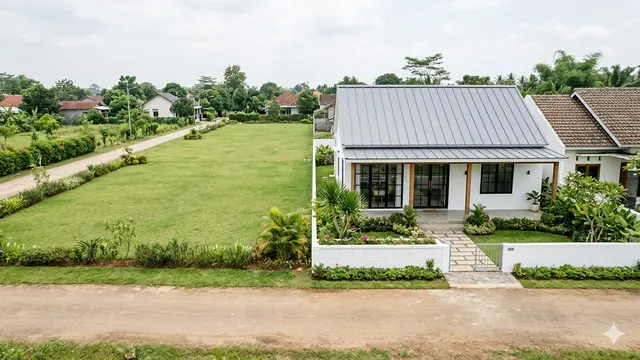 Contoh Rumah Tumbuh 1 Lantai di Desa. Gemini