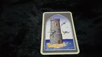 Menara, kartu yang terbuka dalam Tarot Hari Ini. (Foto: Elisabet Kusumodewi)