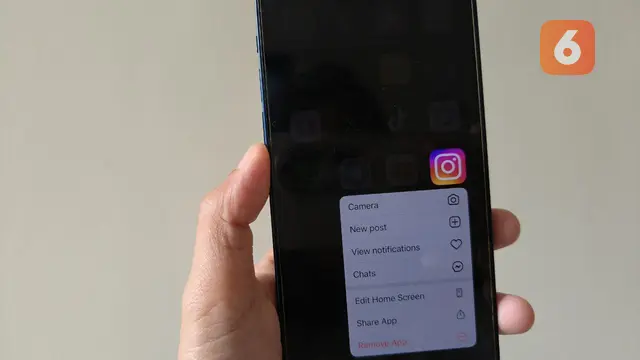 Ilustrasi aplikasi Instagram