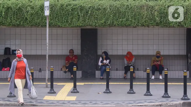 Penerapan Social Distancing di Jakarta