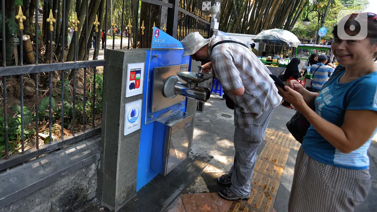 Ada Air Siap Minum untuk Para Pejalan Kaki di Bogor