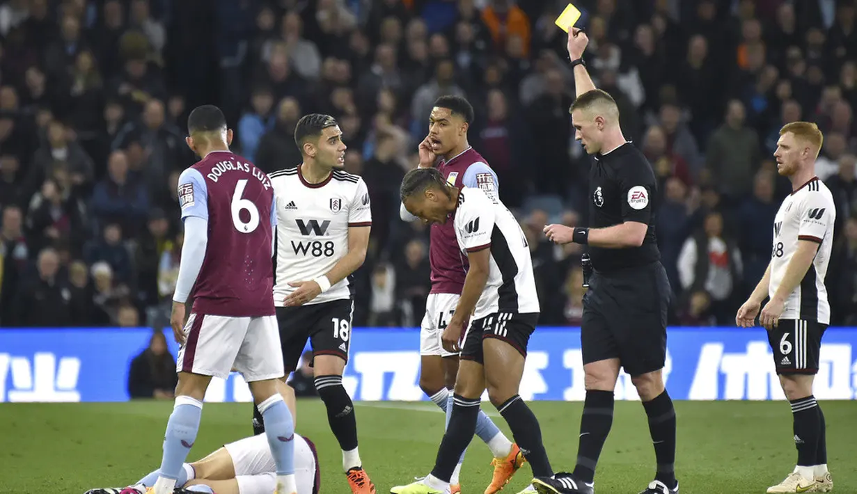 <p>Gol tunggal kemenangan Aston Villa dicetak oleh bek tengah, Tyrone Mings, pada menit ke-21. (AP Photo/Rui Vieira)</p>