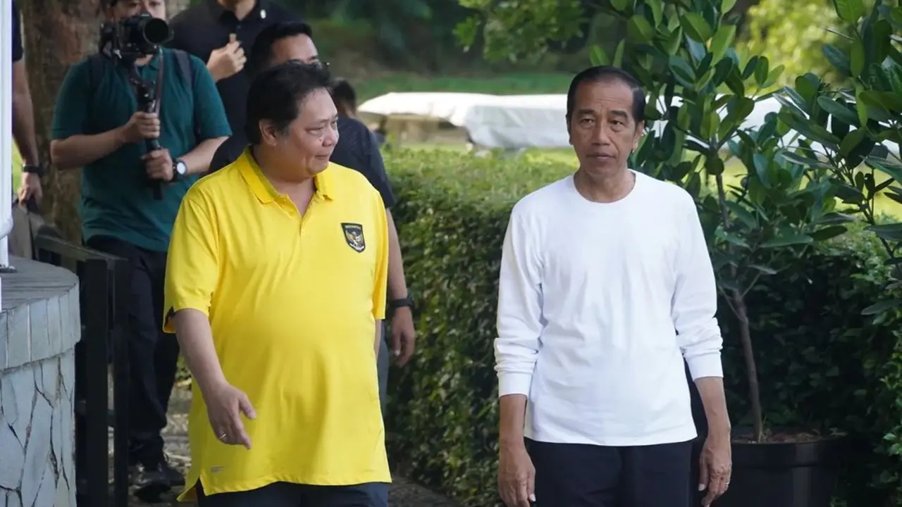 Pertemuan Jokowi - Airlangga