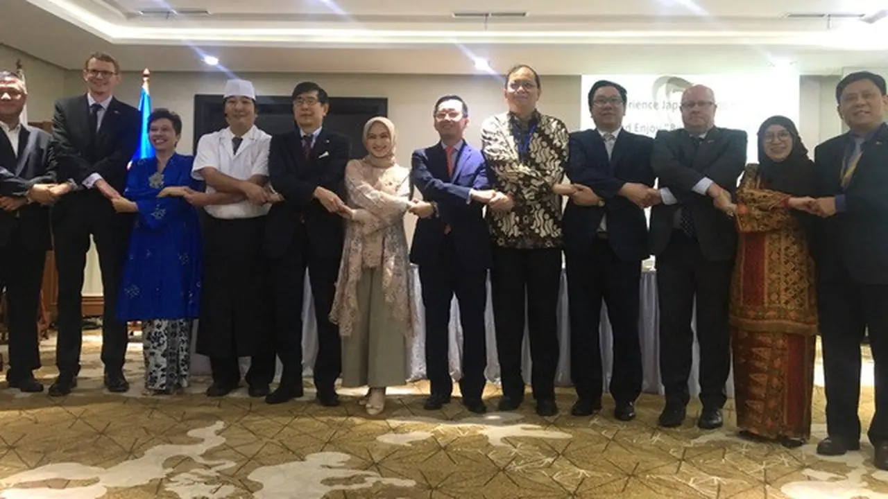 Peserta pada acara pengenalan dan promosi kuliner Jepang 2020.