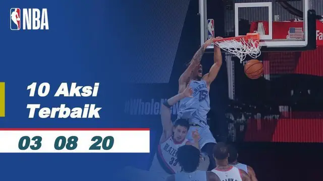 VIDEO: 10 Aksi Terbaik NBA 3 Agustus 2020, Tembakan Buzzer Beater Setengah Lapangan Markelle Flutz