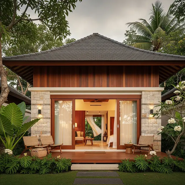 Desain Rumah Kecil Tapi Punya Nuansa Resort