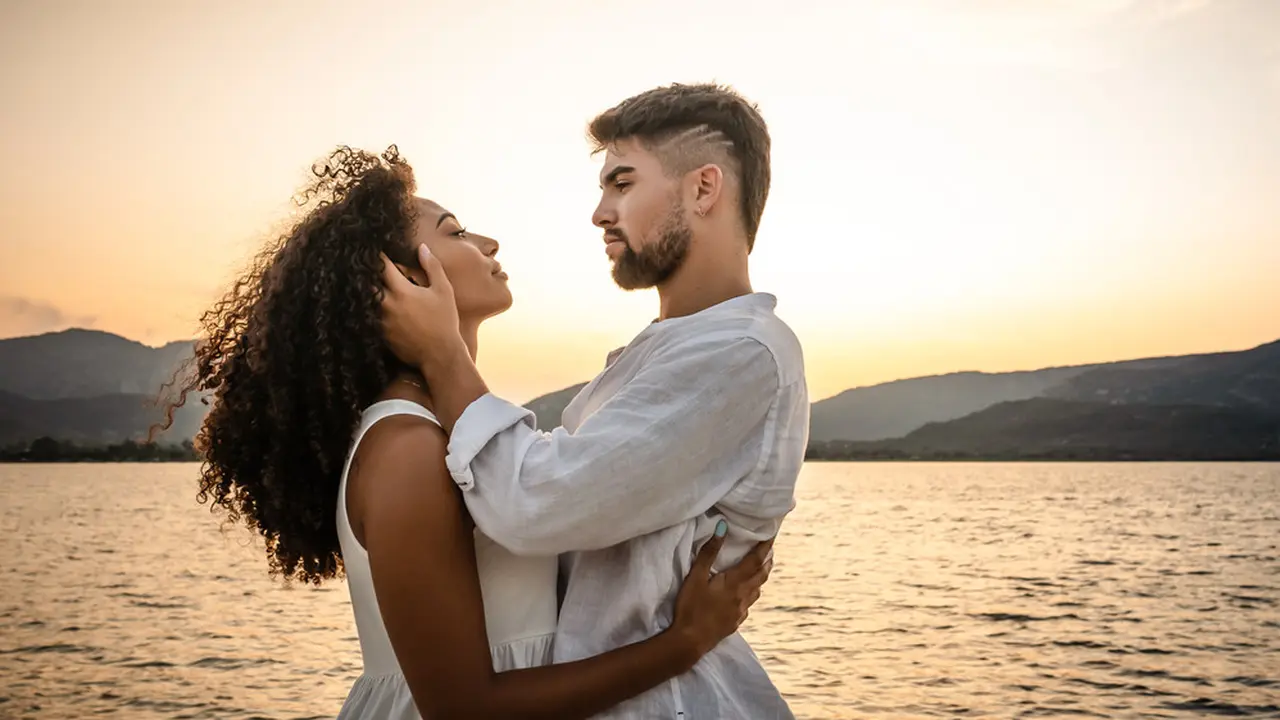 Ilustrasi pasangan romantis