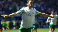 Gelandang tim nasional Republik Irlandia, Robbie Brady. (AFP/Martin Bureau)